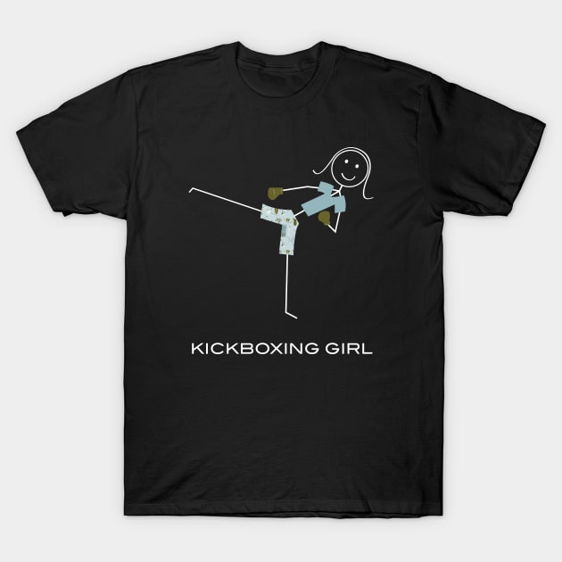 Funny Womens Kickboxing Design T-Shirt by whyitsme